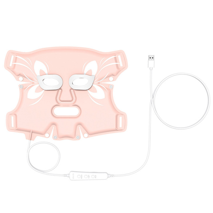 Maschera viso LED ANLAN 01-AGZMZ con terapia luminosa, impermeabile
