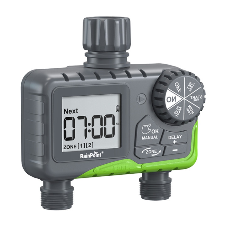 RainPoint ITV205 Timer per Irrigazione a 2 Zone RainPoint ITV205 Timer per Irrigazione a 2 Zone