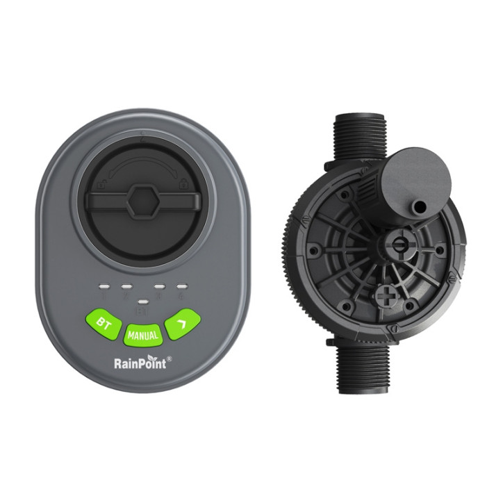RainPoint Controller Irrigazione 4 Zone con App, Bluetooth