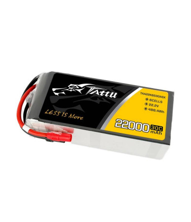 Batteria LiPo Tattu 22000mAh 22.2V 30C 6S1P AS150+XT150