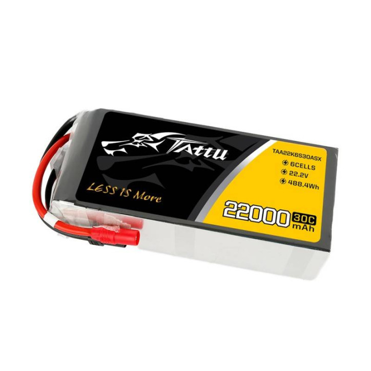Batteria LiPo Tattu 22000mAh 22.2V 30C 6S1P AS150+XT150