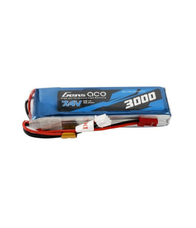 Batteria Gens Ace 3000mAh 7.4V 1C 2S1P LiPo