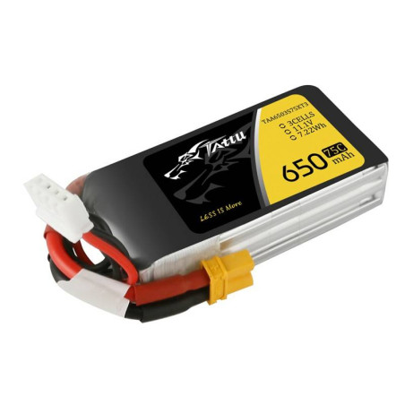 Batteria Tattu 650mAh 11,1V 75C 3S1P