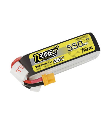 Batteria Tattu R-Line 550mAh 14.8V 95C 4S1P