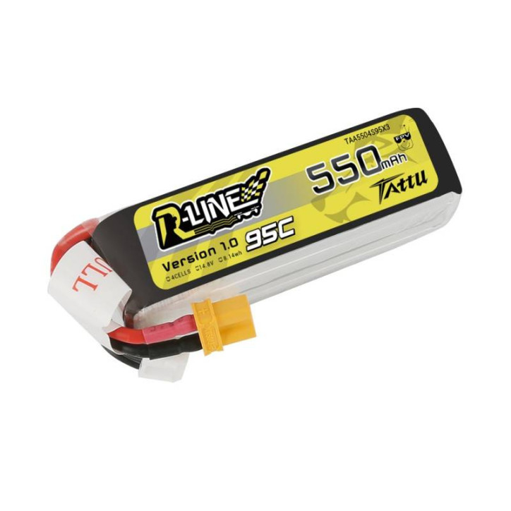 Batteria Tattu R-Line 550mAh 14.8V 95C 4S1P