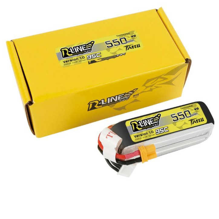 Batteria Tattu R-Line 550mAh 14.8V 95C 4S1P
