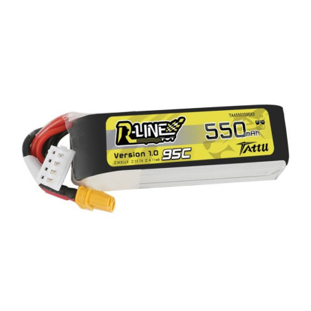Batteria Tattu R-Line 550mAh 11.1V 95C 3S1P XT30