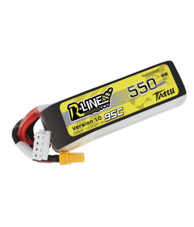 Batteria Tattu R-Line 550mAh 11.1V 95C 3S1P XT30