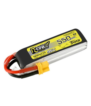 Batteria Tattu R-Line 550mAh 7.4V 95C 2S1P XT30