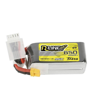 Batteria Tattu R-Line 650mAh 14,8V 95C 4S1P XT30