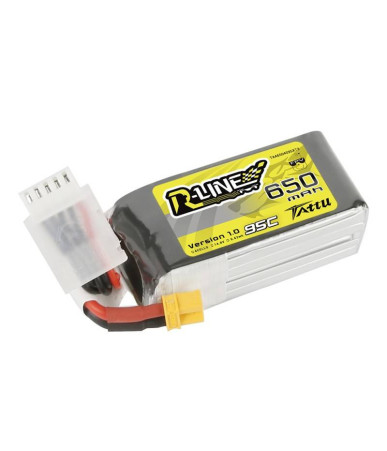 Batteria Tattu R-Line 650mAh 14,8V 95C 4S1P XT30