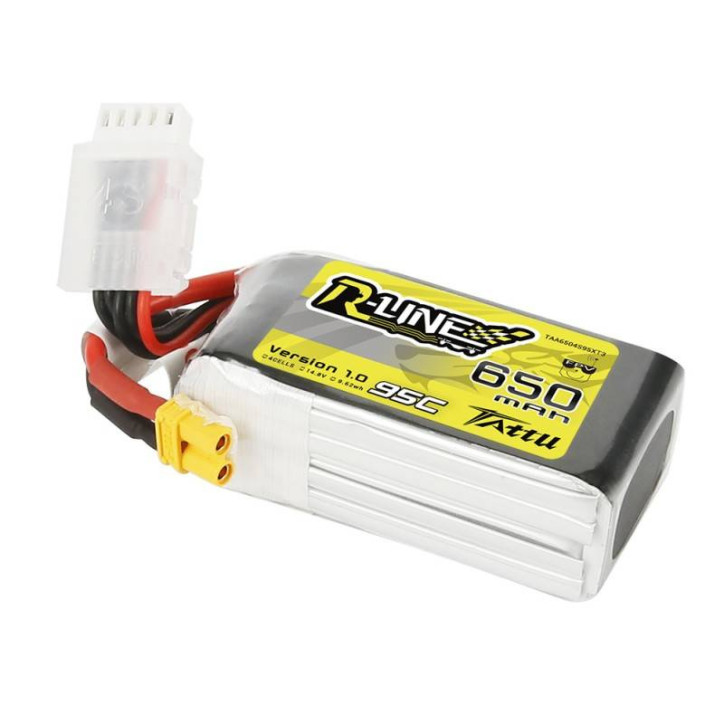 Batteria Tattu R-Line 650mAh 14,8V 95C 4S1P XT30