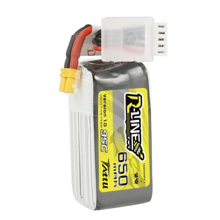 Batteria Tattu R-Line 650mAh 14,8V 95C 4S1P XT30