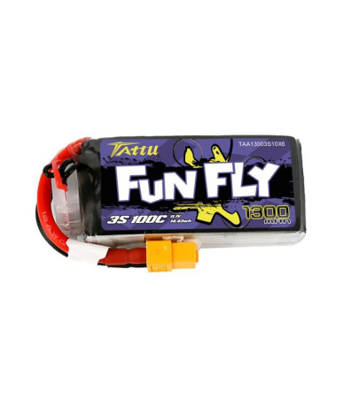 Batteria Tattu Funfly 1300mAh 11,1V 100C 3S1P