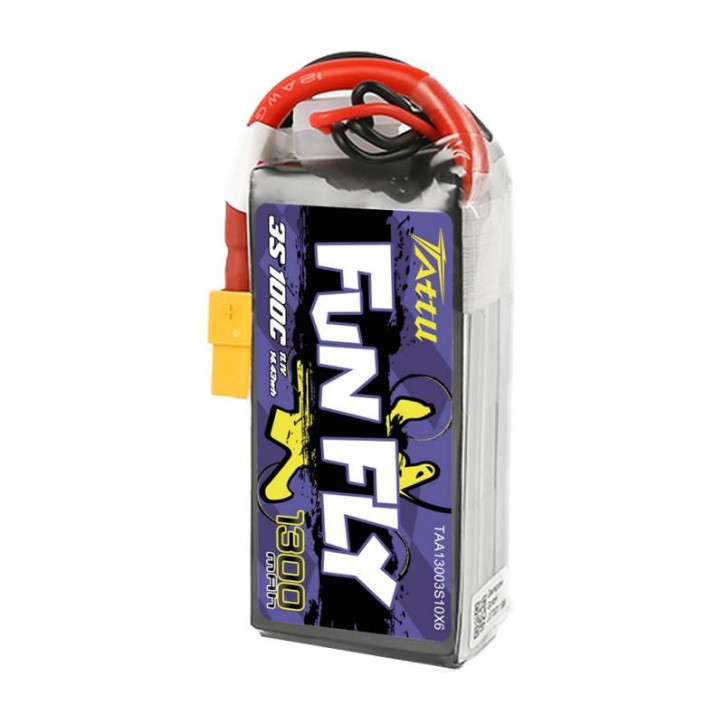 Batteria Tattu Funfly 1300mAh 11,1V 100C 3S1P