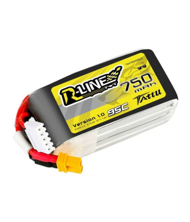 Batteria Tattu R-Line 750mAh 14.8V 95C 4S1P JST-XHR