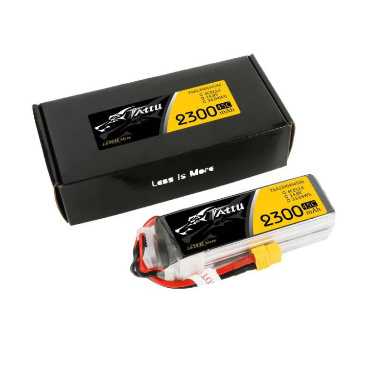 Batteria Tattu 2300mAh 14,8V 75C 4S1P XT60