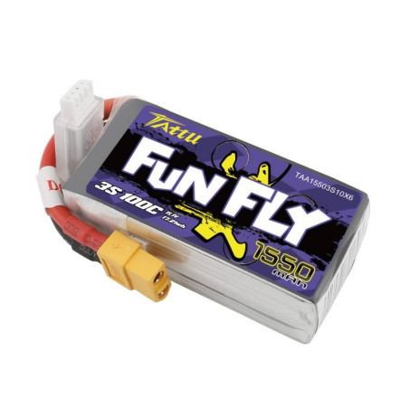 Batteria Tattu Funfly 1550mAh 11,1V 100C 3S1P
