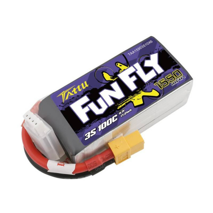 Batteria Tattu Funfly 1550mAh 11,1V 100C 3S1P