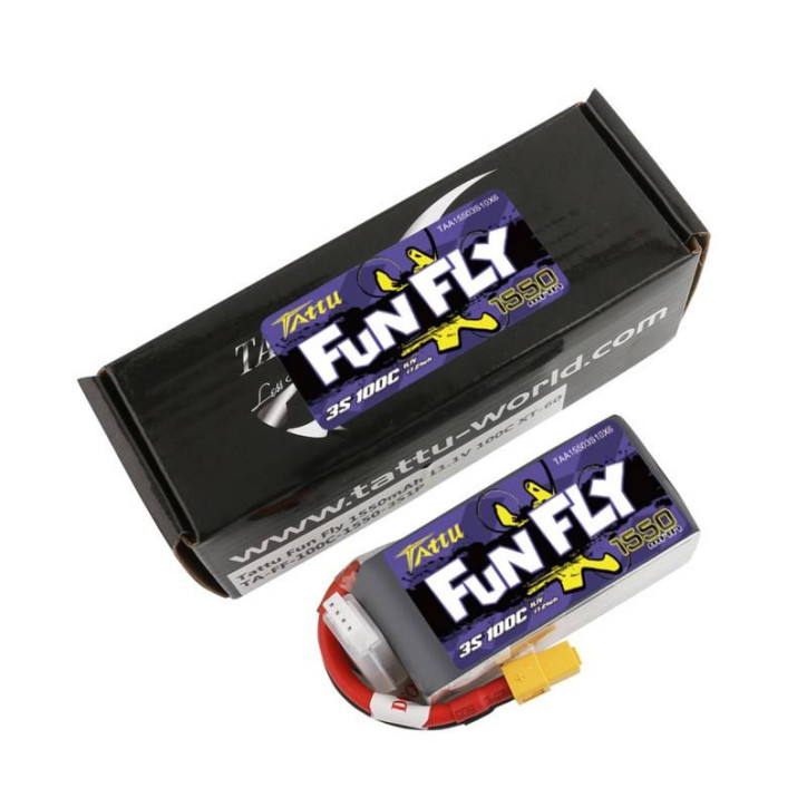 Batteria Tattu Funfly 1550mAh 11,1V 100C 3S1P