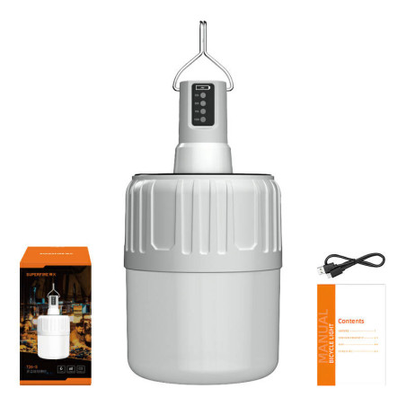 Lampada da campeggio Superfire T26-S, 500 lm, solare, 18W, 3 modalità