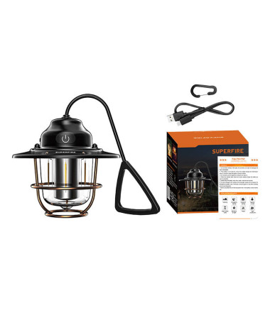 Lampada da campeggio Superfire T57, 7 modalità
