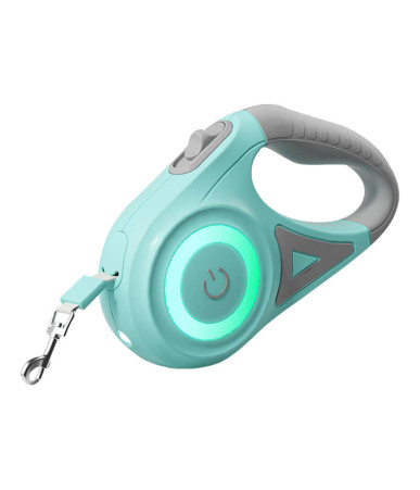 Rojeco Guinzaglio Automatico per Cani LED 5m Verde