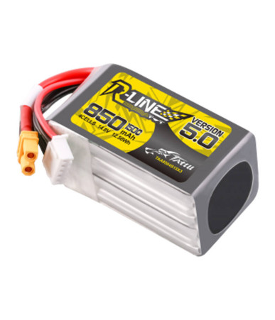 Tattu R-Line Versione 5.0 Batteria LiPo 850 mAh 14,8 V 4S1P 150C XT30U-F