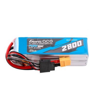 Gens ace G-Tech Soaring 2800mAh 14.8V 60C 4S1P LiPo XT60