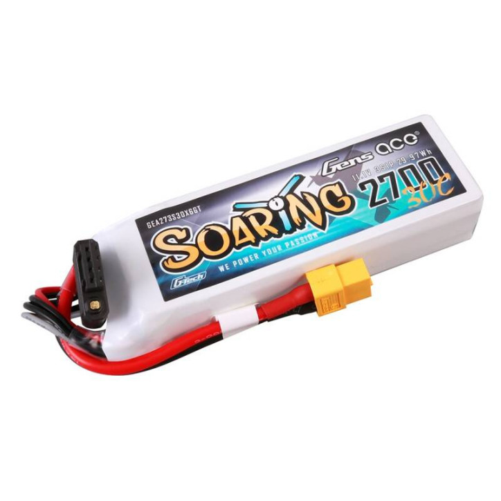 Gens ace G-Tech Soaring Batteria LiPo 2700mAh 11.1V 30C 3S1P