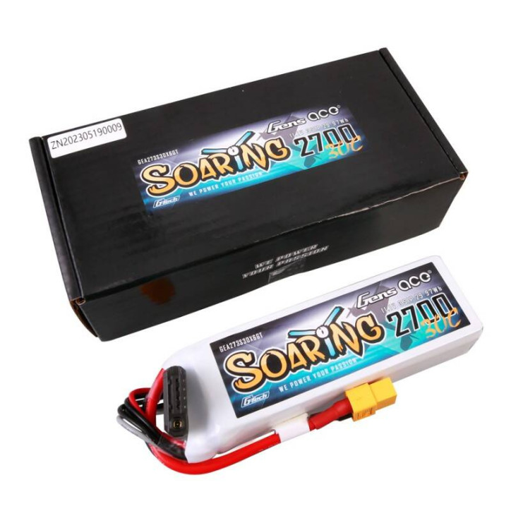 Gens ace G-Tech Soaring Batteria LiPo 2700mAh 11.1V 30C 3S1P