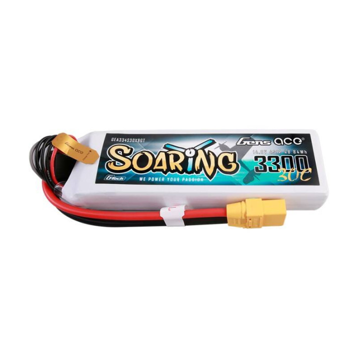 Gens ace G-Tech Soaring 3300mAh 14.8V 30C 4S1P Batteria Lipo