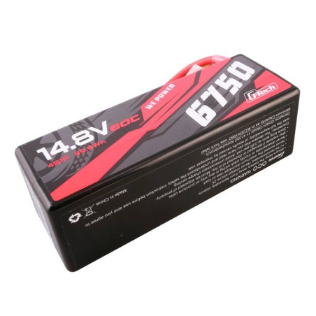 Gens ace G-Tech Batteria 6750mAh 14.8V 60C 4S1P 14 XT90