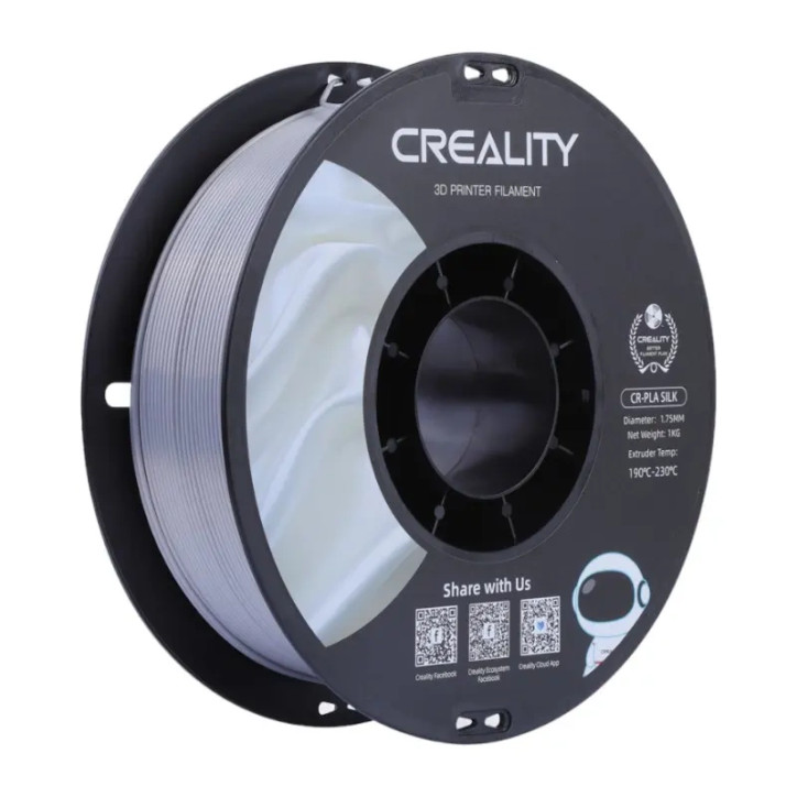 CR-Silk PLA Filament Creality (Argento)