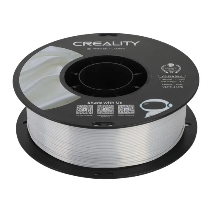 CR-Silk PLA Filament Creality (Argento)