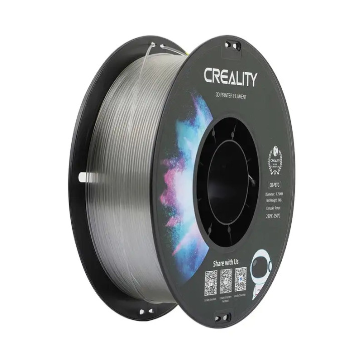 Creality CR-PETG Filamento Trasparente 1.75mm 1kg Creality CR-PETG Filamento Trasparente 1.75mm 1kg