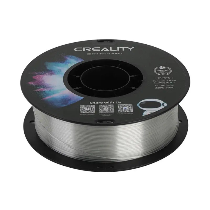 Creality CR-PETG Filamento Trasparente 1.75mm 1kg Creality CR-PETG Filamento Trasparente 1.75mm 1kg