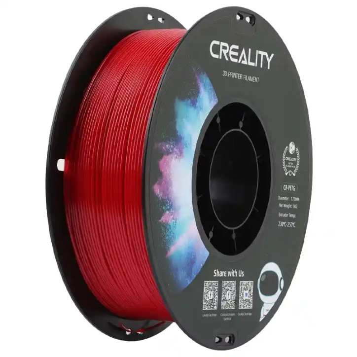 Filamento PETG Creality CR Rosso 1.75mm 1kg Filamento PETG Creality CR Rosso 1.75mm 1kg
