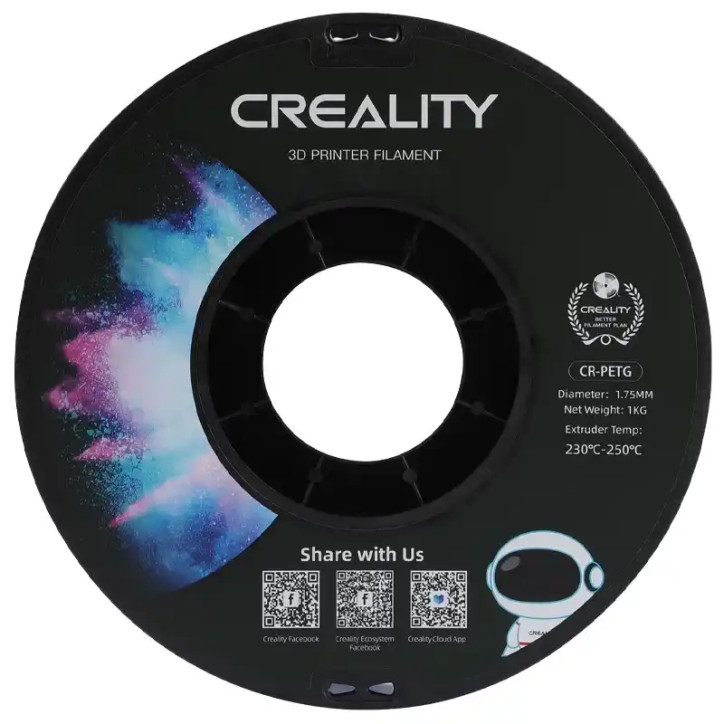 Filamento PETG Creality CR Rosso 1.75mm 1kg Filamento PETG Creality CR Rosso 1.75mm 1kg
