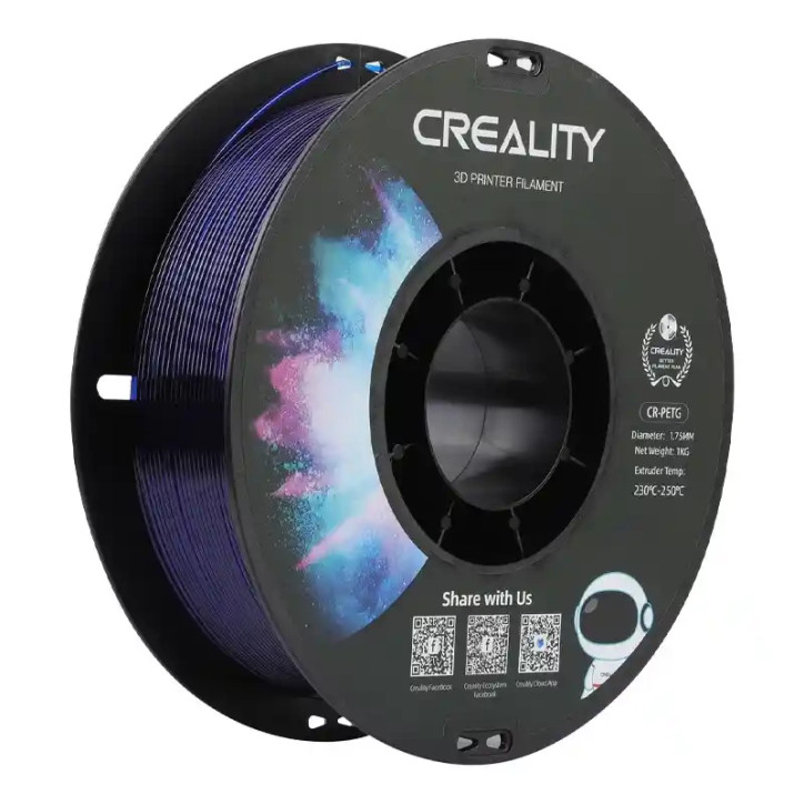 Creality CR-PETG Filamento Trasparente Blu 1.75mm 1kg Creality CR-PETG Filamento Trasparente Blu 1.75mm 1kg