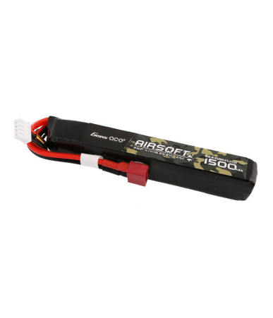 Gens ace 25C 1500mAh 3S1P 11.1V Batteria Lipo per Airsoft Gun con T Plug