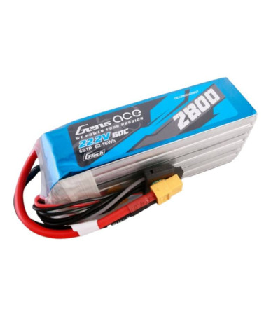 Gens ace G-Tech 2800mAh 22.2V 60C 6S1P Lipo Battery Pack con spina XT60