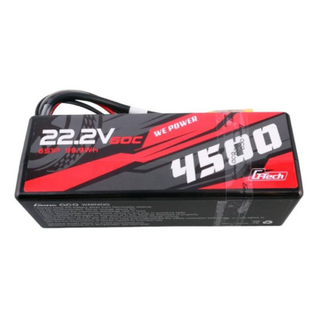 Gens ace G-Tech 4500mAh 6S1P 22.2V 60C HardCase RC car Batteria Lipo 14