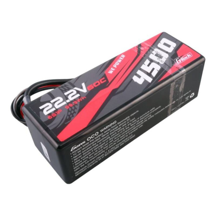 Gens ace G-Tech 4500mAh 6S1P 22.2V 60C HardCase RC car Batteria Lipo 14