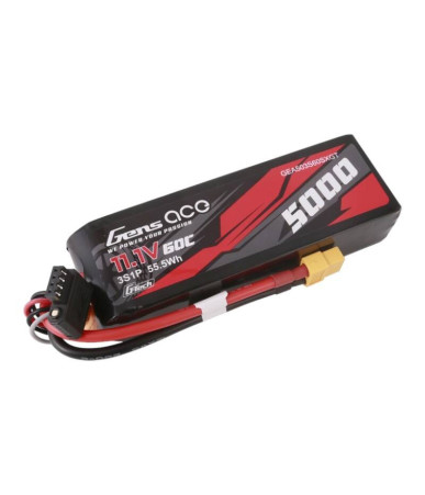 Gens ace G-Tech 5000mAh 11.1V 60C 3S1P Lipo con spina XT60