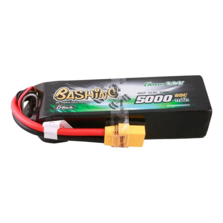 Gens ace G-Tech 5000mAh 14.8V 4S1P 60C Lipo Battery Pack con XT90 Plug-Bashing Series