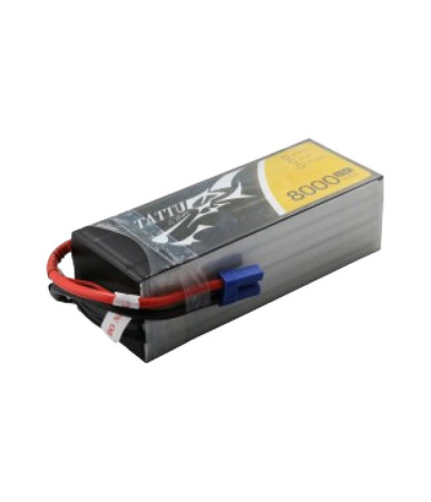 Tattu 8000mAh 22.2V 25C 6S1P Lipo Batteria con EC5