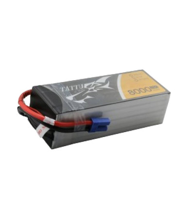 Tattu 8000mAh 22.2V 25C 6S1P Lipo Batteria con EC5