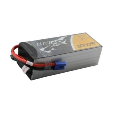 Tattu 8000mAh 22.2V 25C 6S1P Lipo Batteria con EC5