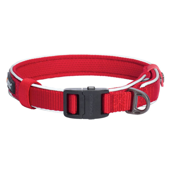 Collare riflettente Dogness taglia XL (Rosso)
